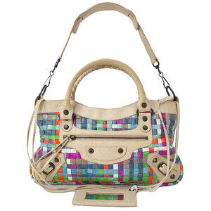 Balenciaga The First Leather Shoulder Bag